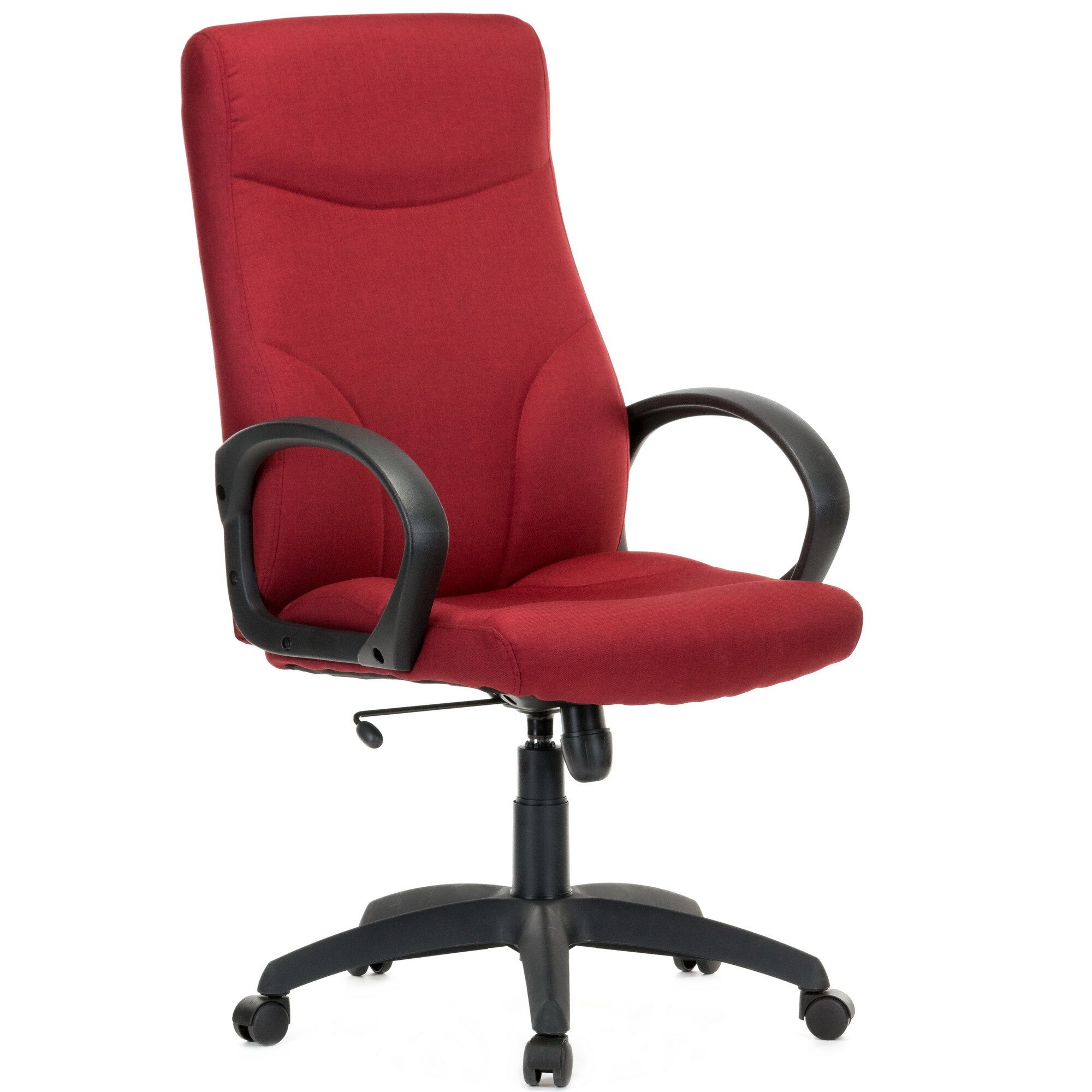 Scaun directorial QMOBILI Stilo Bordo, stofa E, mecanism balans, brate PP, baza PP