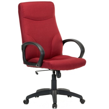 Scaun directorial QMOBILI Stilo Bordo, stofa E, mecanism balans, brate PP, baza PP Scaun directorial QMOBILI Stilo Bordo, stofa E, mecanism balans, brate PP, baza PP
