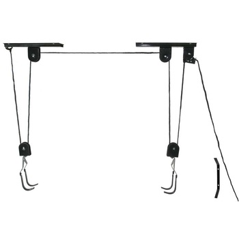 Suport cu scripete pentru bicicleta, M-Wave, 20 kg, Negru Suport cu scripete pentru bicicleta, M-Wave, 20 kg, Negru