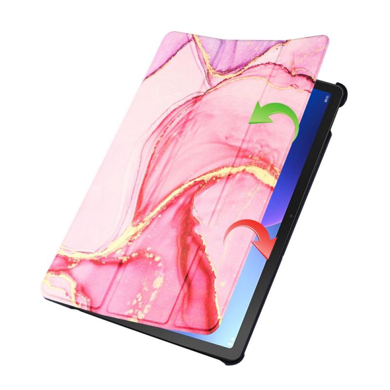 Husa Tech-Protect Smartcase compatibila cu Lenovo Tab M10 Plus 10.6 inch  Marble 