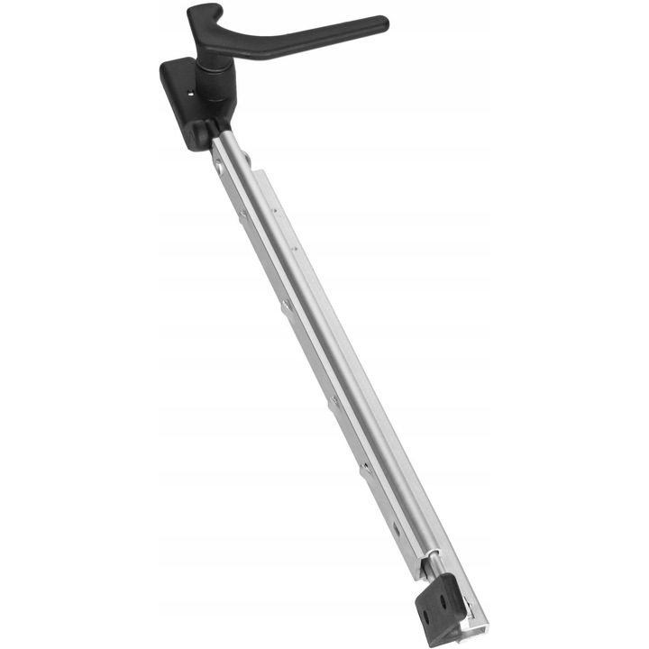 Рамо за заключване на прозореца на караваната, полипластмаса, пластмаса, 23 см, дясно, сребристо/черно