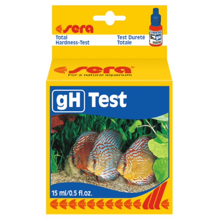 Teszt a teljes vízkeménység ellenőrzésére, Sera gH teszt, 15ml