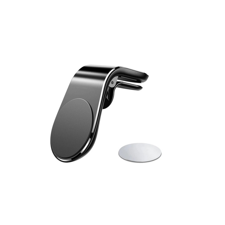 Suport Auto Magnetic Universal cu Prindere pe Grila de Ventilatie Negru G Glixicom®