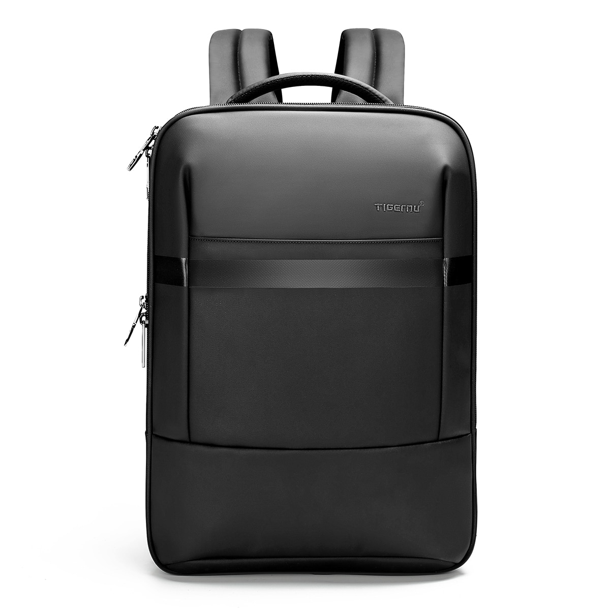 Rucsac laptop 15.6", business pentru calatorii, cu buzunar antifurt, Tigernu, 42x32x17,5 cm, Negru