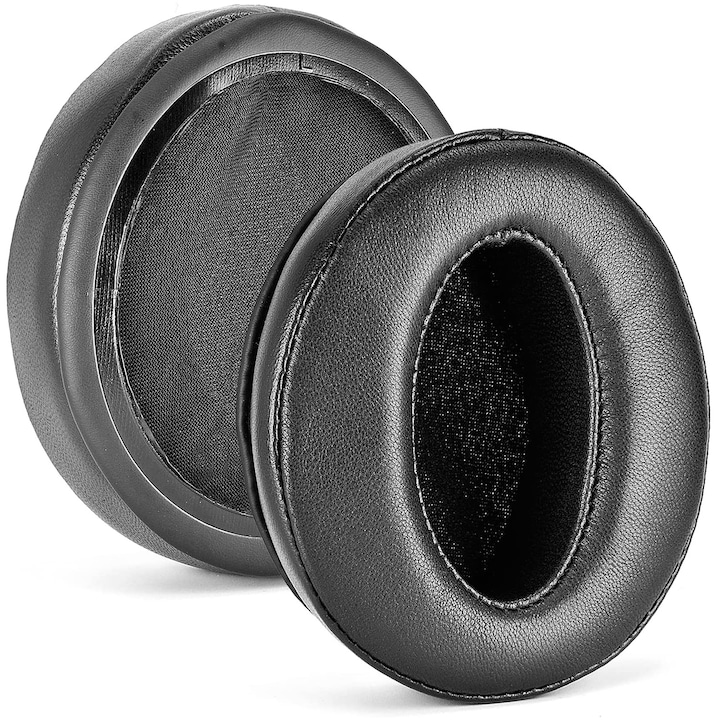 PadForce szivacs készlet Sennheiser HD 4.50BT / HD 4.50BTNC / HD 4.40BT fejhallgatóhoz, fekete - természetes bőr, 2 db