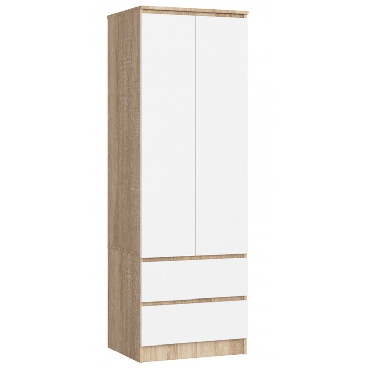Akord Furniture Factory Kronospan gardrób, Laminált tábla, 60 kg, Fehér