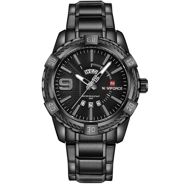 Ceas barbatesc de mana Naviforce Casual Elegant Quartz Fashion Afisaj Analog