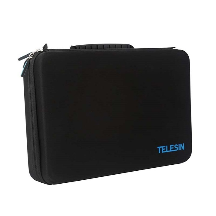 Geanta transport Telesin Large Storage Bag pentru camere GoPro si accesorii, Negru