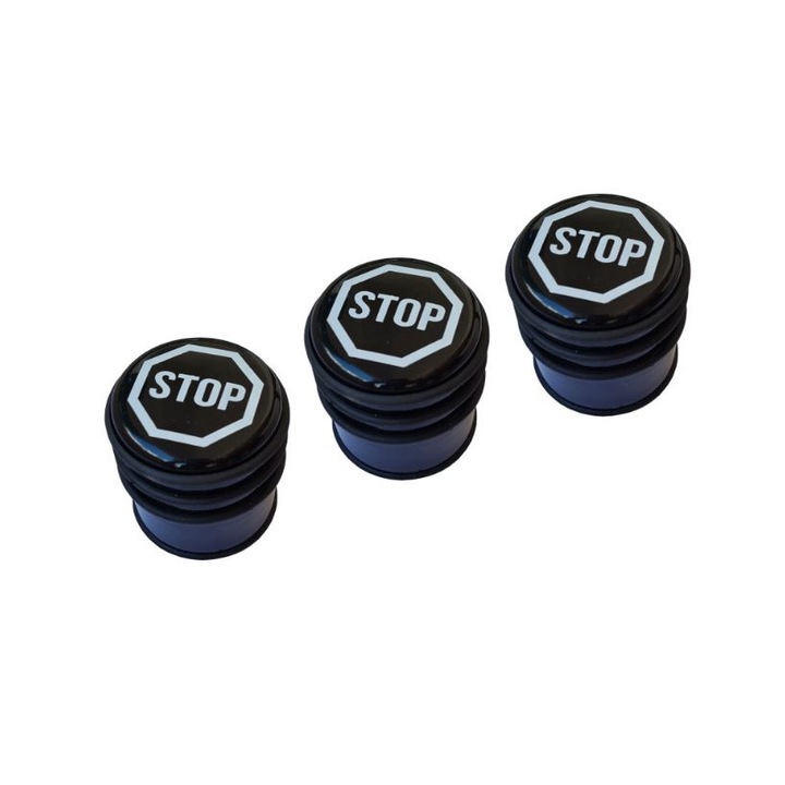 Set 3 opritoare metalice usa, 0.8 kg, baza anti alunecare, SyaMAG®, 8x7,5 cm