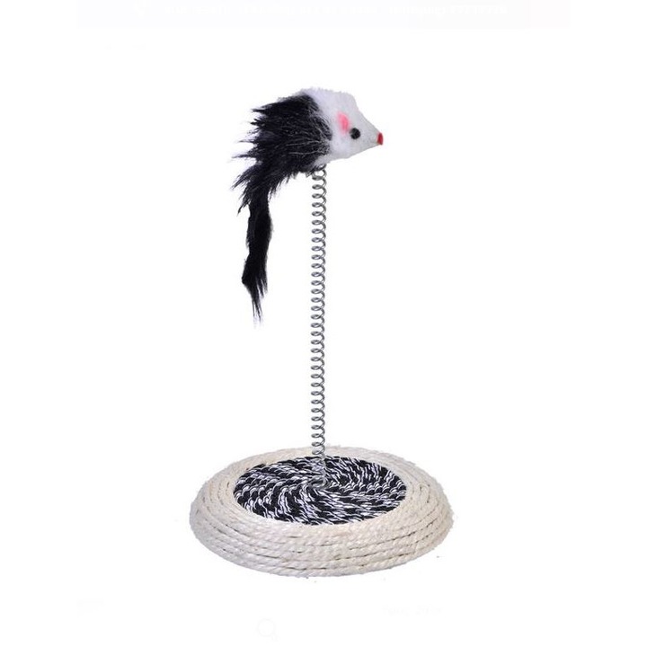 Jucarie interactiva pentru pisici, cu soricel, 20 cm