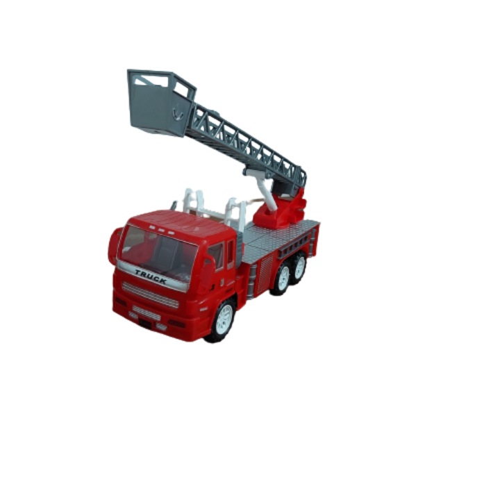 Camion pompieri de jucarie, Scara rotativa, Rosu