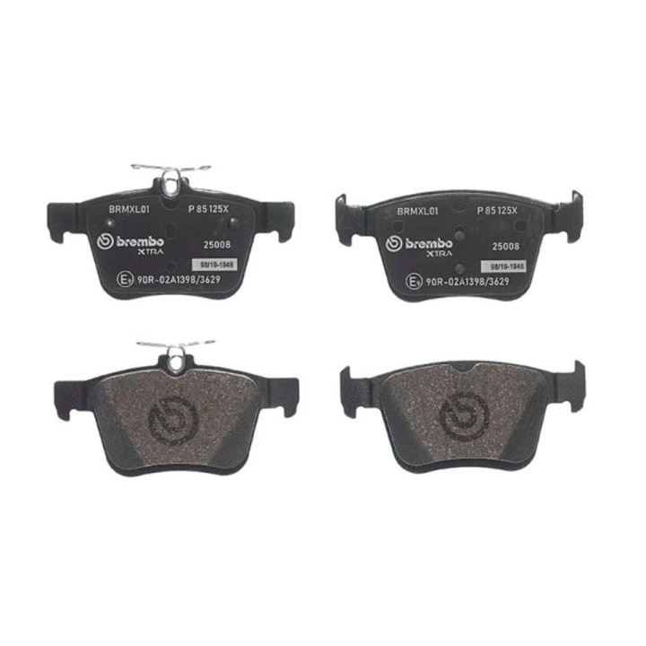 Hátsó tengely fékbetét készlet, Audi, Seat, Skoda, Vw, P 85 125X Brembo