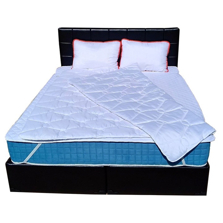 Saltea antialergica SALTEX Viena Latex Silvercare, 180x200x22 cm, cu latex, antitranspiranta, cu sistem de aerisire, fir cu ioni de argint, ferma