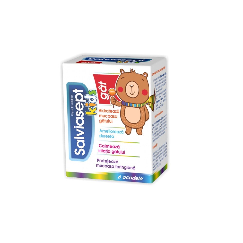 Salviasept Kids acadele, Zdrovit, 6 acadele