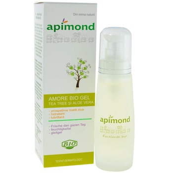 Gel lubrifiant si hidratant cu Tea Tree si Aloe Vera 50 ml, Apimond Gel lubrifiant si hidratant cu Tea Tree si Aloe Vera 50 ml, Apimond