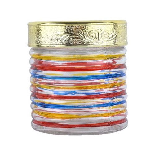 Borcan din sticla pictat manual ,850 ml