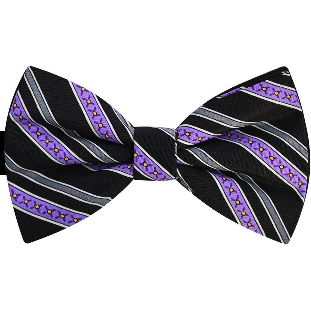 Papion barbati negru, dungi mov, LUXURY STYLE