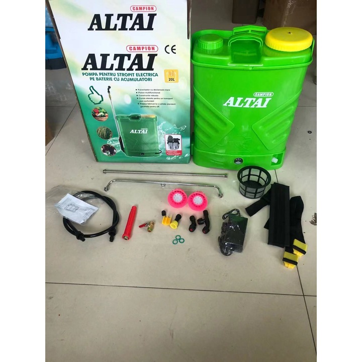 Pompa pentru stropit electrica pe baterie cu acumulatori Altai CMP0762, 02600VEND, Verde