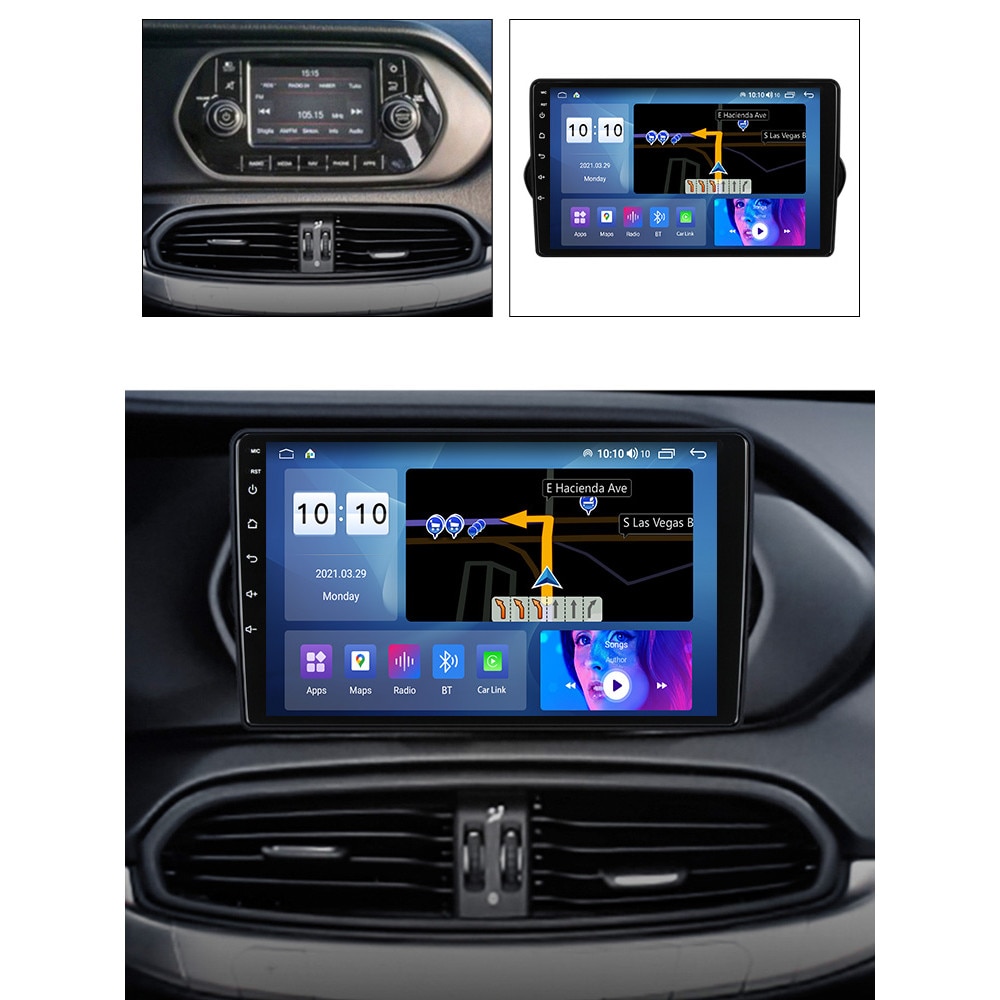 Навигация Fiat Tipo Egea 2015 - 2021, Android, Дисплей 9 инча, 2GB RAM ...