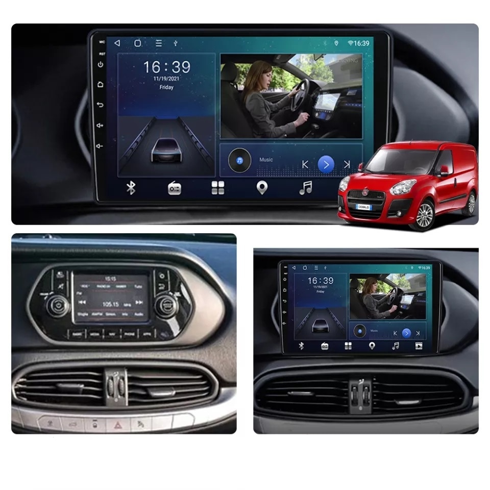 128gb Carplay 2 Din Pour Fiat Tipo Egea 2016 + Android 10 écran