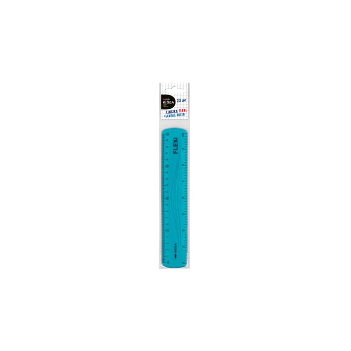 Kidea flexibilis vonalzó - 20 cm - Kék