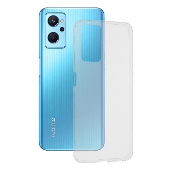 Ultravékony, 1 mm-es tok Realme 9i / 10 5G telefonhoz, Invisible Trend, Cseppmentes technológia, Tökéletes illeszkedés, Átlátszó