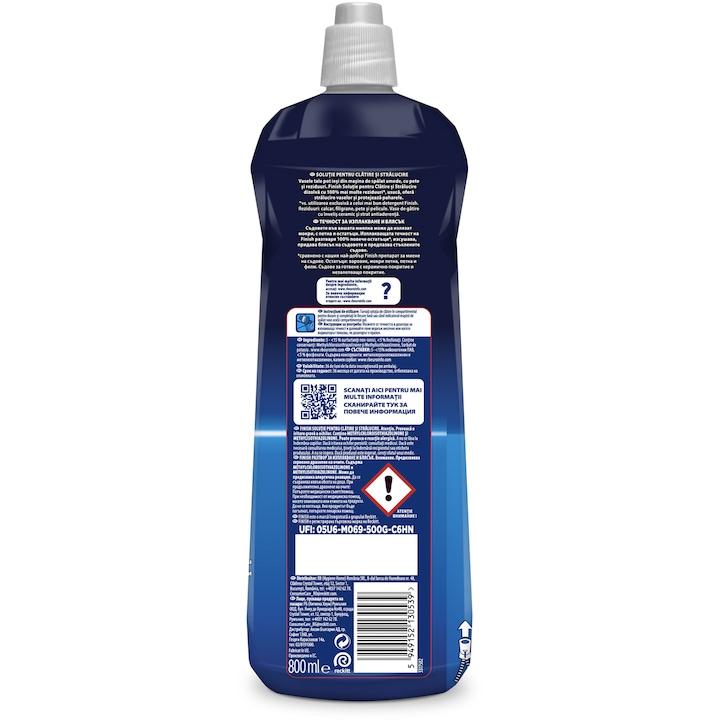 Finish Öblítő oldat, mosogatógéphez, 800 ml