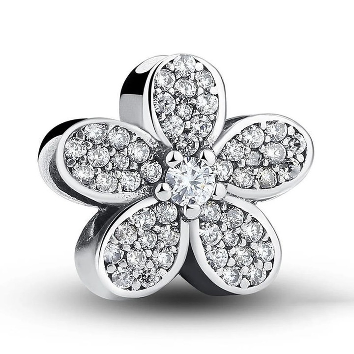 Talisman Argint 925, Charm compatibil Pandora – The flower