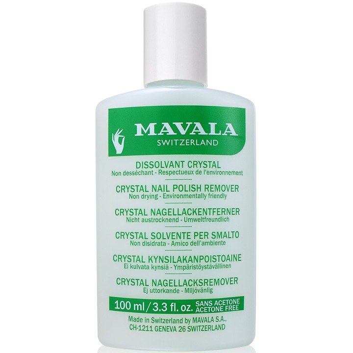 Dizolvant fara acetona Mavala Crystal, 100 ml