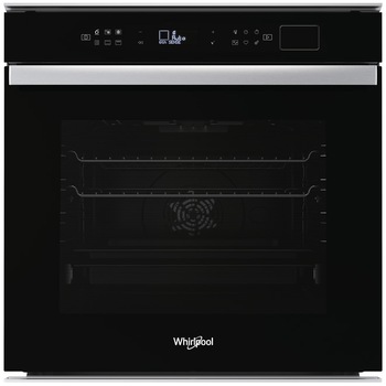 Cuptor incorporabil Whirlpool W6OS44S1HBL, Electric, 73 l, Autocuratare hidroliza SmartClean, Tehnologia 6TH Sense, Clasa A+, Ready2Cook, Grill, Negru