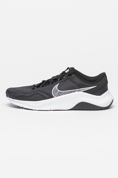 Nike, Pantofi pentru fitness Legend Essential 3, Alb/Negru