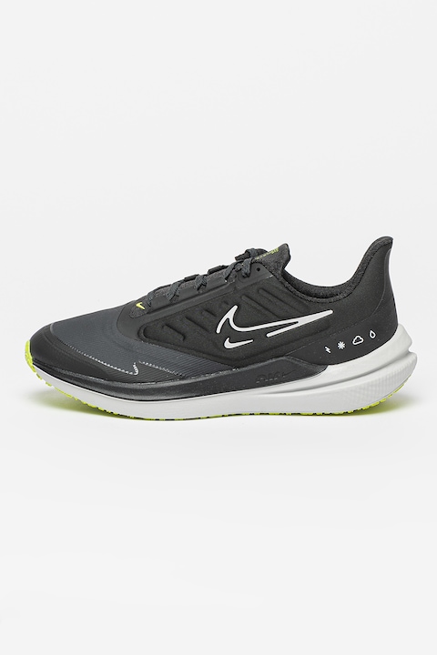Nike, Pantofi pentru alergare Air Winflo 9 Shield, Negru stins