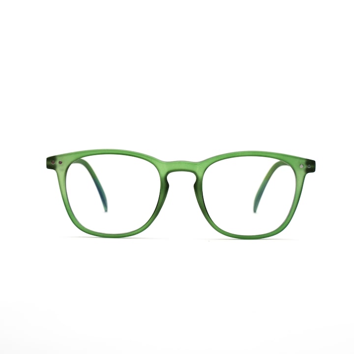 Очила за компютър, Essilor®, Антирефлекс, Антисиня светлина, William UVAllBlue™, Анти-синя светлина, Unisex, Muunel® Зелено, правоъгълни рамки, +0.25 диоптър
