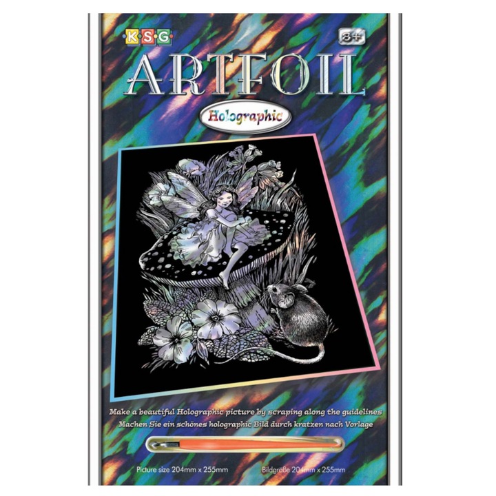 Set creativ Holograma - Zana, 20x25cm, Sequin Art