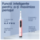 Oral-B iO5 Elektromos fogkefe mágneses és mikrovibráció technológiával, Mesterséges intelligencia, Conversational display, Intelligens nyomásérzékelő, 5 Üzemmód, 1 Fej, Utazó tok, Rózsaszín