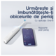 Ел. четка за зъби Oral-B iO 4, Магнитна технология и микро вибрации, Смарт сензор за натиск, 4 режима, 1 накрайник, Комплект за пътуване, Бял