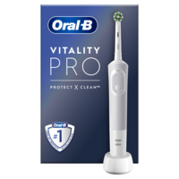 Periuta de dinti electrica Oral-B Vitality Pro, Curatare 2D, 3 programe, 1 Incarcator, 1 Capat, Alb