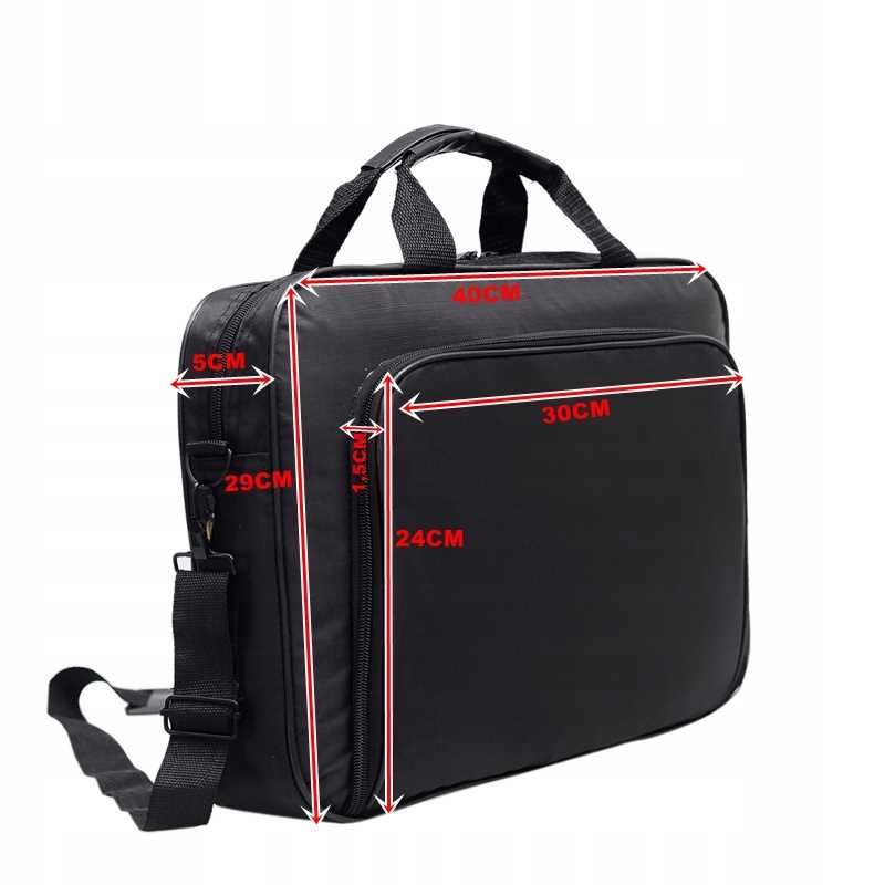 Geanta laptop, Compatibilitate 15.2", Nylon, Negru