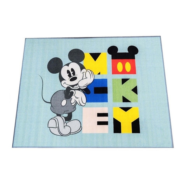 Covor copii, Zorluteks, Mickey, 130x180cm, Multicolor