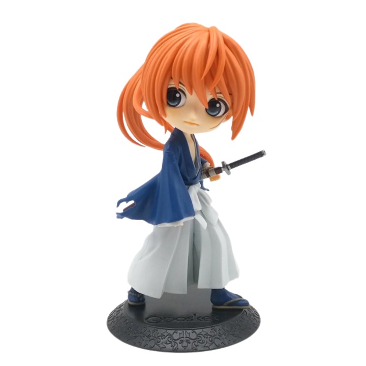 Figurina Rurouni Kenshin Q Posket Mini Figure Himura Battousai Ver. A 14 cm