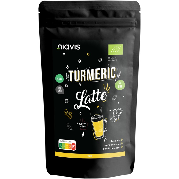 Turmeric Latte pulbere Niavis, Ecologica/BIO, 150g