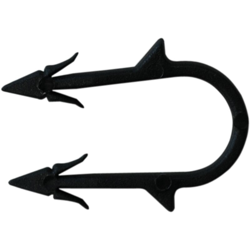 Set 100 cleme fixare tevi, Polipropilena, 4.5cm, Negru - eMAG.ro