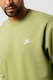 Nike, Bluza de trening cu decolteu la baza gatului Sportswear, Verde sparanghel