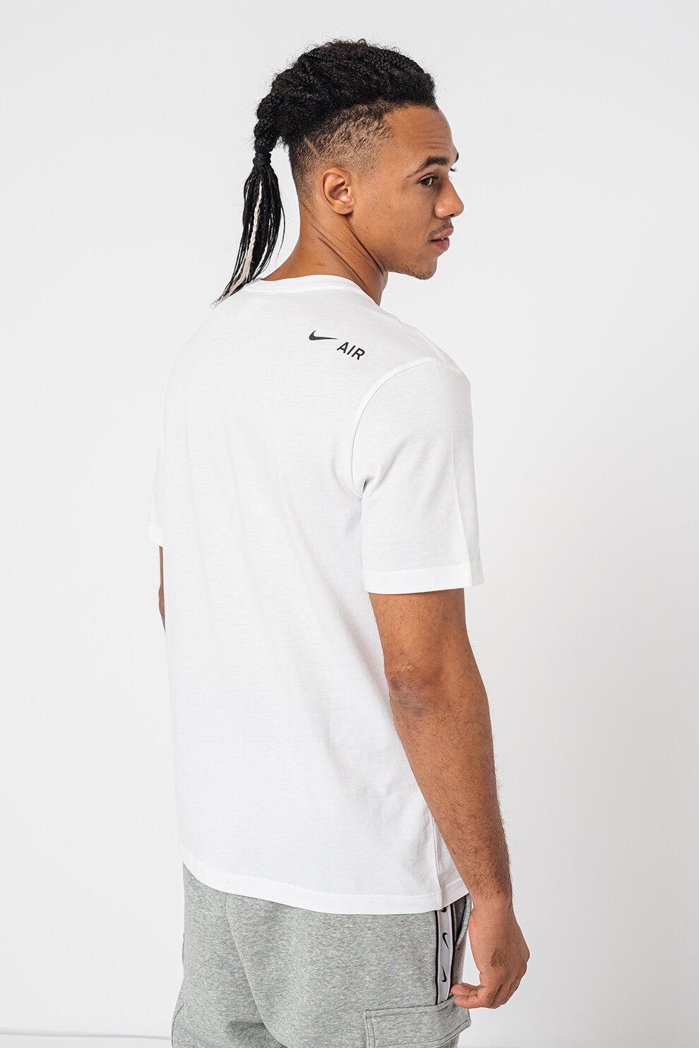 Nike Тениска Air с овално деколте и лого Бял Xl Emagbg 