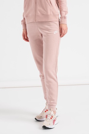 Nike, Pantaloni sport cu logo Club, Roz prafuit, M