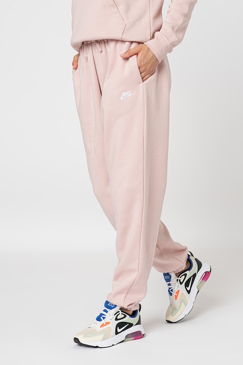 Nike, Спортен панталон Sportswear Club с джобове встрани, Прашно розово