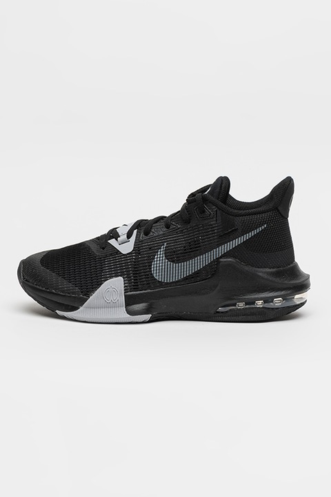 Nike, Pantofi cu strat exterior din plasa pentru baschet Air Max Impact 3, Negru