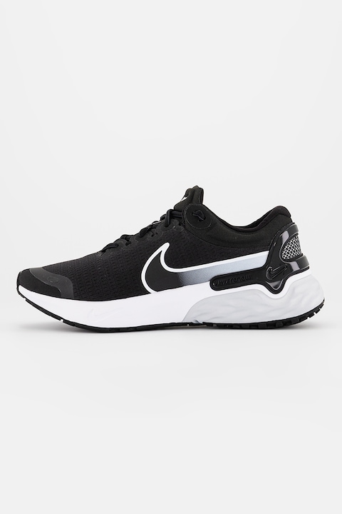 Nike, Pantofi din plasa pentru alergare Renew Run 3, Alb/Negru