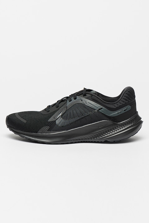 Nike, Обувки за бягане Quest 5 с импрегнирани детайли, Черен