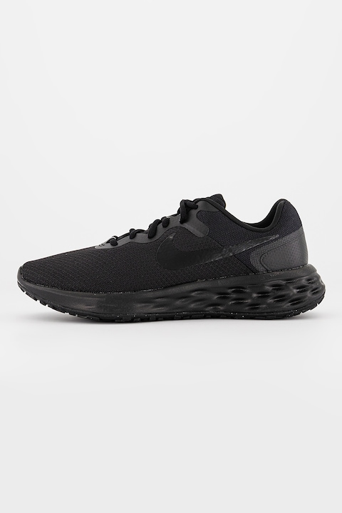 Nike, Pantofi din plasa tricotata pentru alergare Revolution 6, Negru